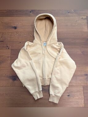 Aritzia Hoodie Yellow/Cream